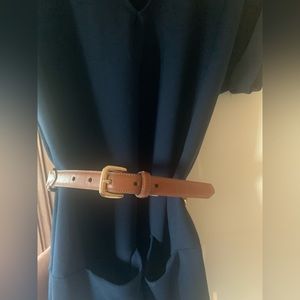 SOLD - Not For Sale 
Cute shift dress with tan belt shown